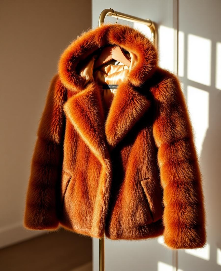 After — to a hooded modern jacket