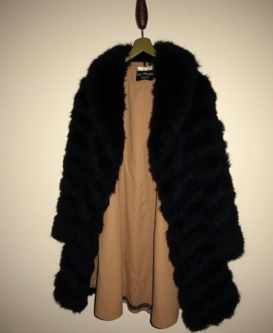 Before — From a dated astrakhan coat